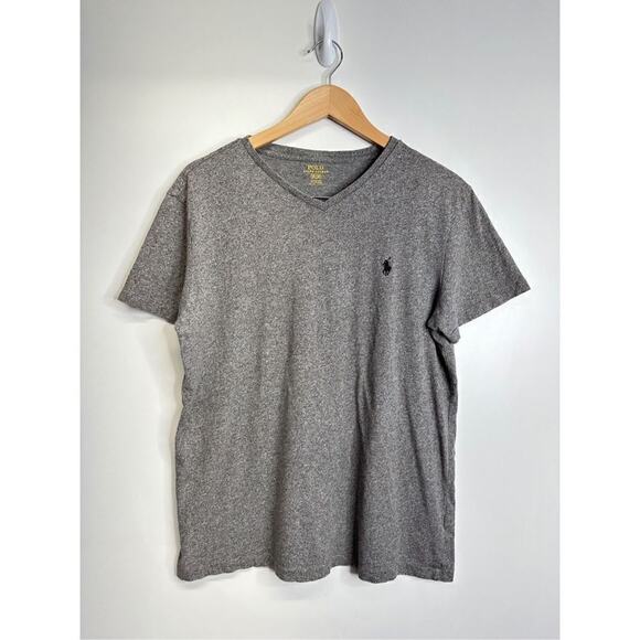 Polo Ralph Lauren Shirt Mens Gray Tee Short Sleeve Logo Size Medium‎ - Picture 2 of 6